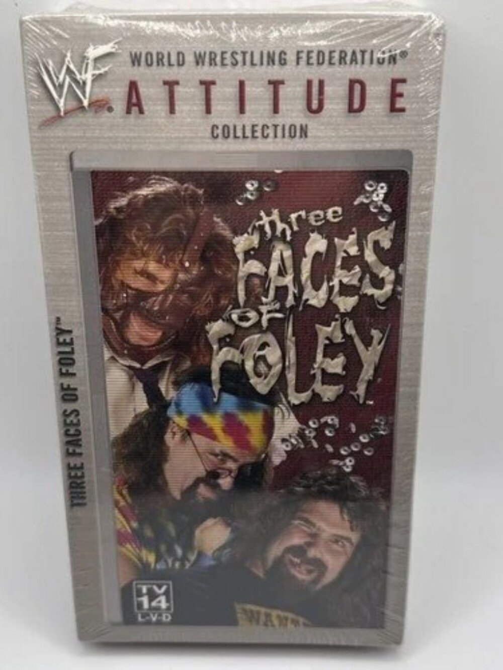 WWF Three Faces of Foley Attitude Collection Wrestling VHS Tape Mankind new